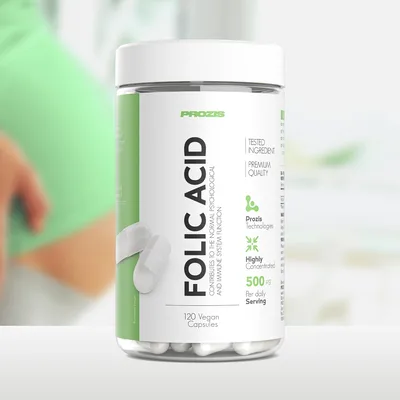 Ácido fólico - Vitamina B9 500 mcg — mejor Ácido fólico