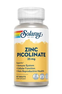 Zinc Picolinato 25 mg - 60 VegCaps — mejor Zinc