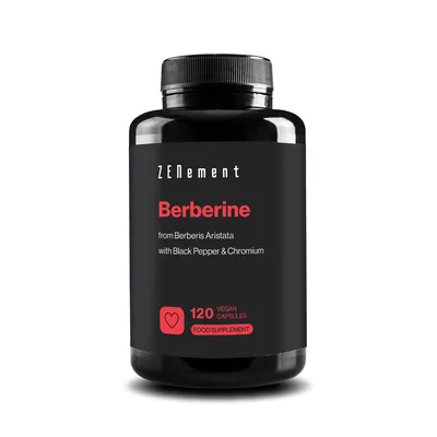 Berberina 500 mg 120 Cápsulas Veganas — mejor Berberina