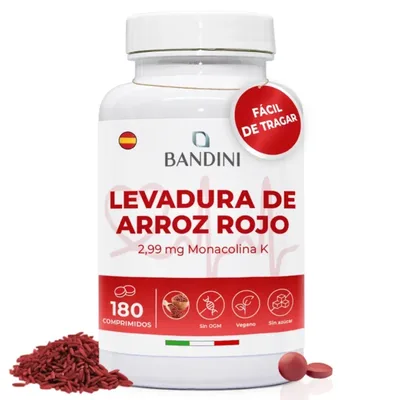 Levadura de Arroz Rojo 180 comprimidos — mejor Levadura de arroz rojo