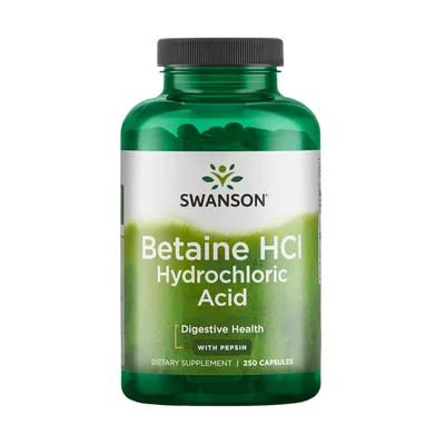 Betaína HCl Ácido Clorhídrico 325 mg — mejor Betaína