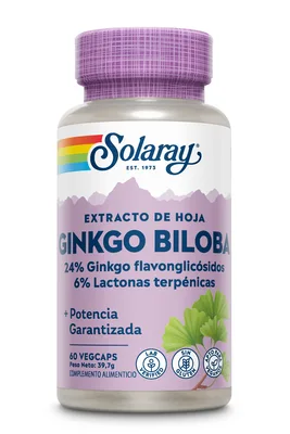 Ginkgo Biloba 60 mg 60 VegCaps — mejor Ginkgo Biloba