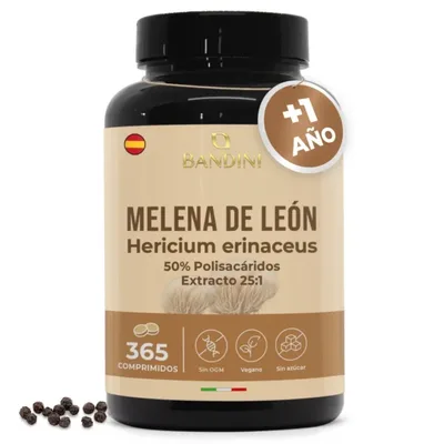 Melena de León - 365 comprimidos — mejor Melena de León