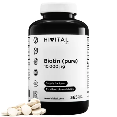 Biotina Pura 10.000 mcg — mejor Biotina