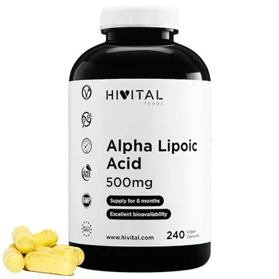 ??cido Alfa Lipoico 500 mg 240 c??psulas — mejor Acido Alfa Lipoico