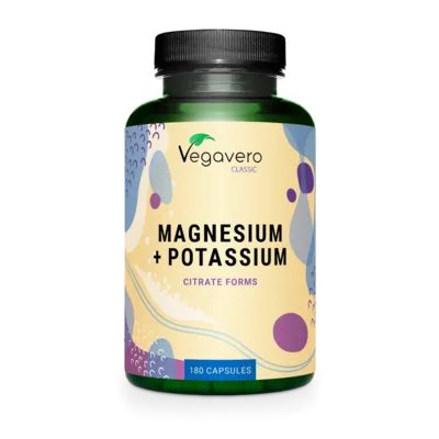 Vegavero Magnesio + Potasio 180 cápsulas — mejor Magnesio