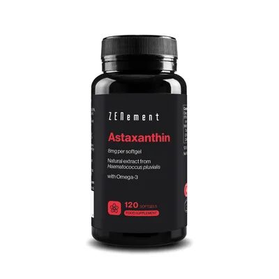 Astaxantina 8 mg con Omega-3 120 Softgels — mejor Omega 3