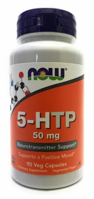 5-HTP 50mg 90 Capsulas NOW Foods — mejor 5-HTP (Hidroxitriptófano)