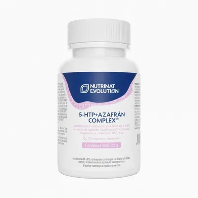 5-HTP+Azafran Complex 30 Capsulas Vegetales Nutrinat — mejor 5-HTP (Hidroxitriptófano)