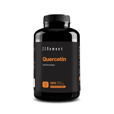 Quercetina con Bromelaina 180 Capsulas — mejor Quercetina