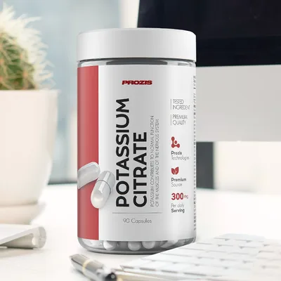Prozis Citrato de Potasio 300 mg - 90 Cápsulas — mejor Potasio