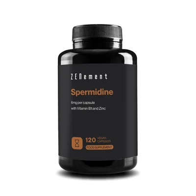 Espermidina 6mg - 120 Cápsulas Veganas — mejor Spermidina